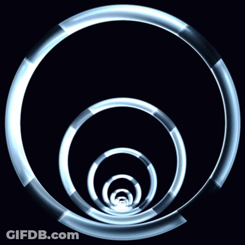 Time Is A Flat Circle Loop Circle GIF