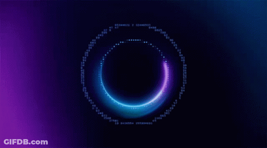 Time Is A Flat Circle Neon Led Lights GIF