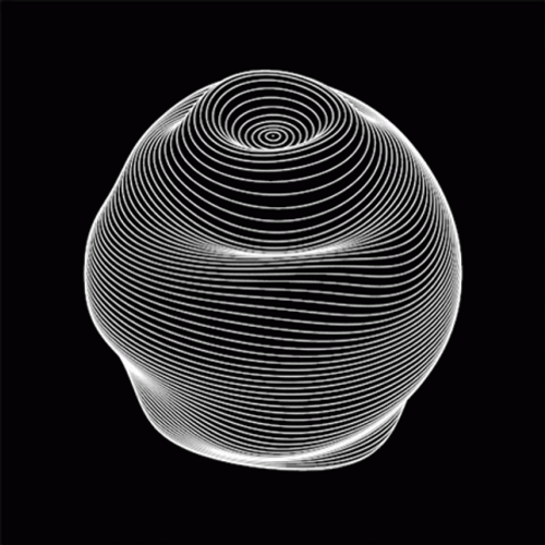 Time Is A Flat Circle Optical Illusion GIF
