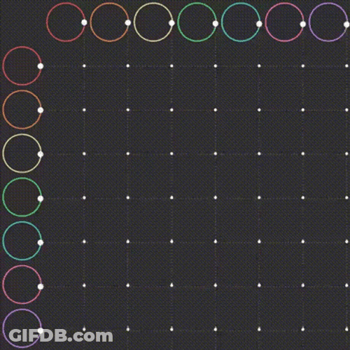 Time Is A Flat Circle Spiral Lines GIF