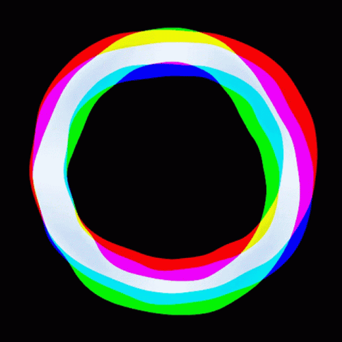 Time Is A Flat Rainbow Circle GIF