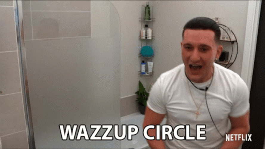 Time Is A Flat What's Up Circle GIF