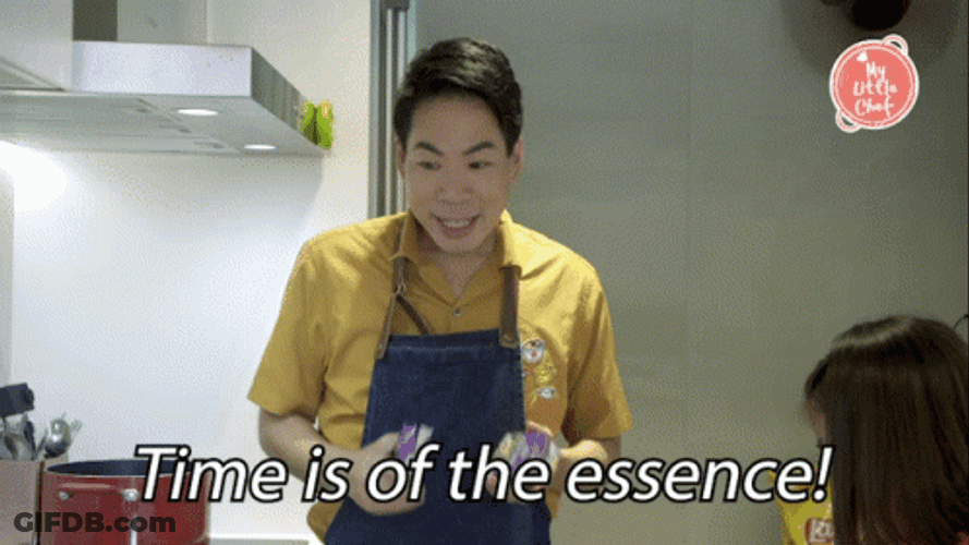 Time Is Of The Essence Chef Ticking Clock GIF