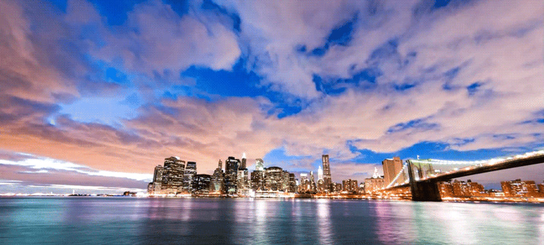 Time Lapse Brooklyn Bridge New York City GIF