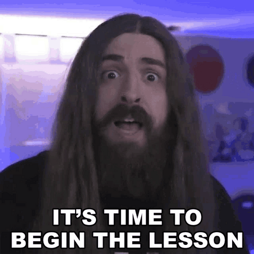 Time To Begin The Lesson GIF
