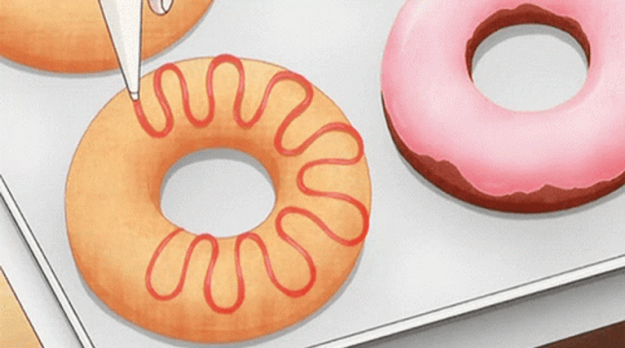 Time To Make The Donuts Flower Icing GIF