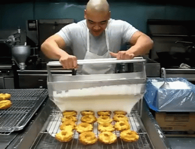 Time To Make The Donuts Man Magic Frosting GIF