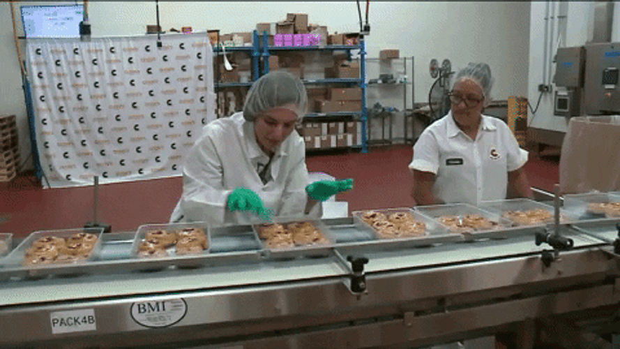 Time To Make The Donuts Woman Saying Bye GIF