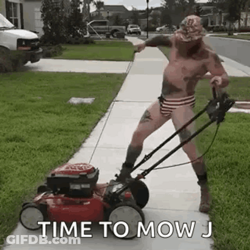 Time To Mow Patriotic GIF