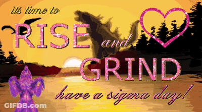Time To Rise And Grind Sign GIF