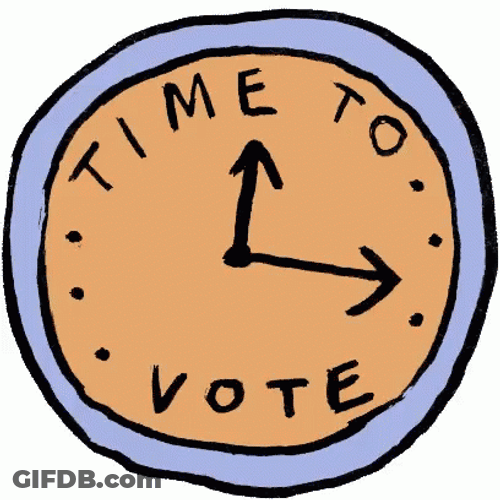 Time To Vote Clock GIF