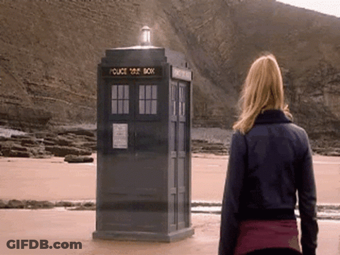 Time Travel Doctor Who Tardis Take Off GIF