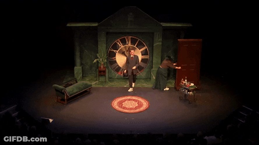 Time Travel Stage Play Set Up Time Lapse GIF