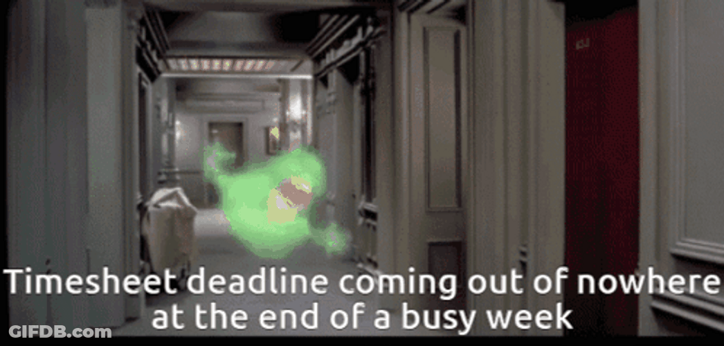 Timecard Deadline Chasing You GIF