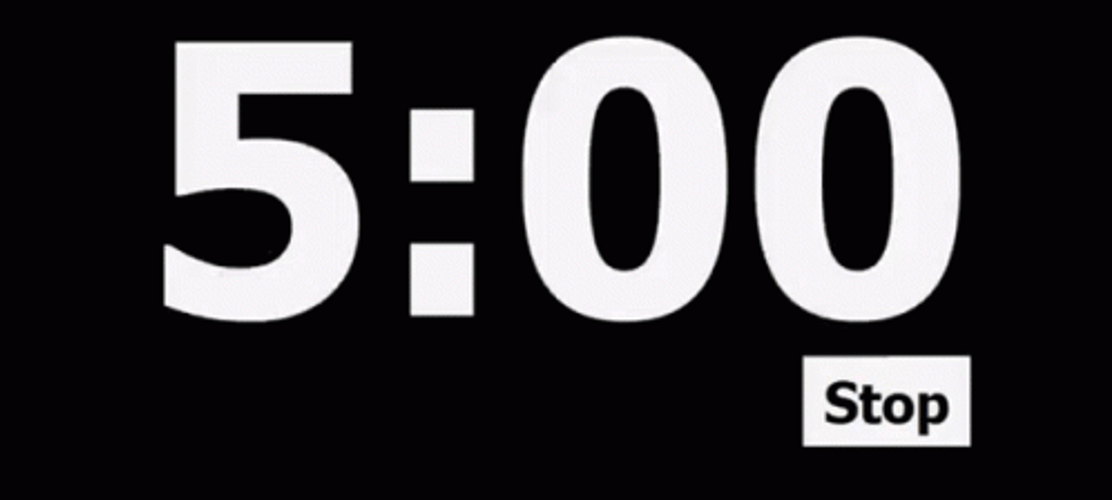Timer 5 Minutes Stop GIF