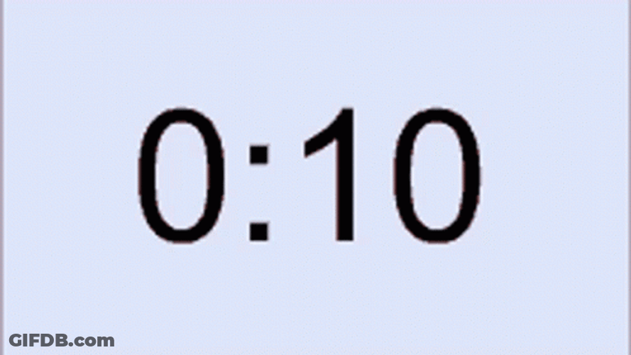 Timer Countdown Blinking Zeros GIF