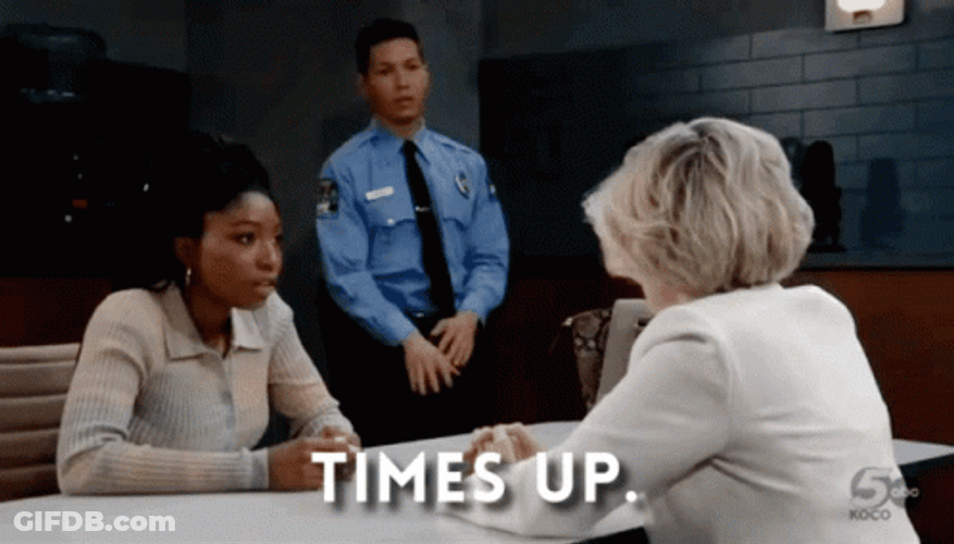 Times Up Detention Cell GIF