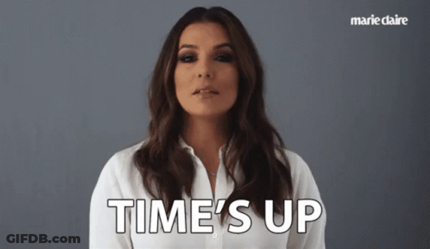 Times Up Eva Longoria GIF