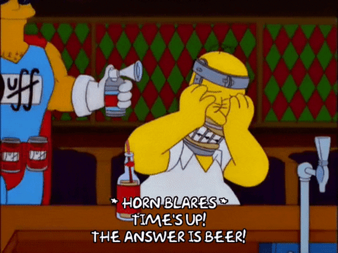 Times Up Homer And Duffman GIF