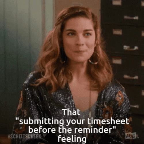 Timesheet Annie Murphy Flipping Hair GIF