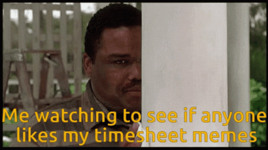 Timesheet Anthony Anderson Peeking GIF