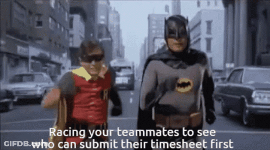 Timesheet Classic Batman And Robin Running GIF