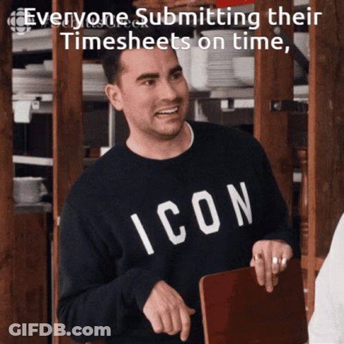 Timesheet David Rose Schitts Creek GIF