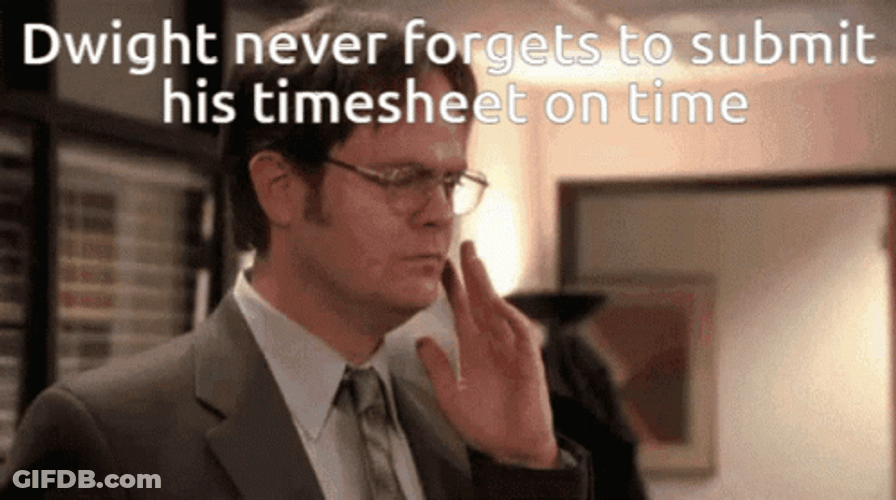 Timesheet Dwight Schrute The Office GIF