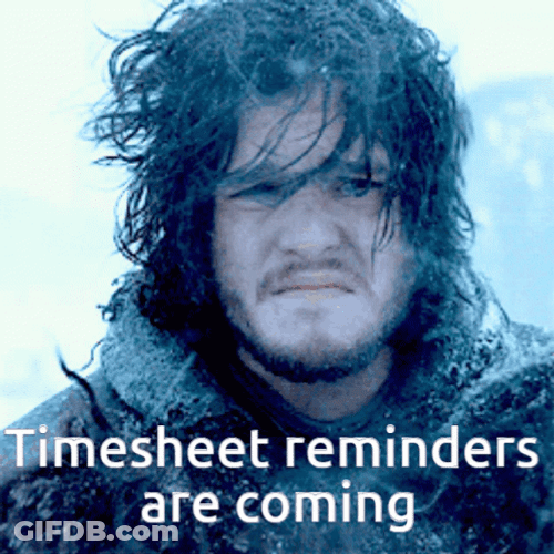 Timesheet Jon Snow Game Of Thrones GIF