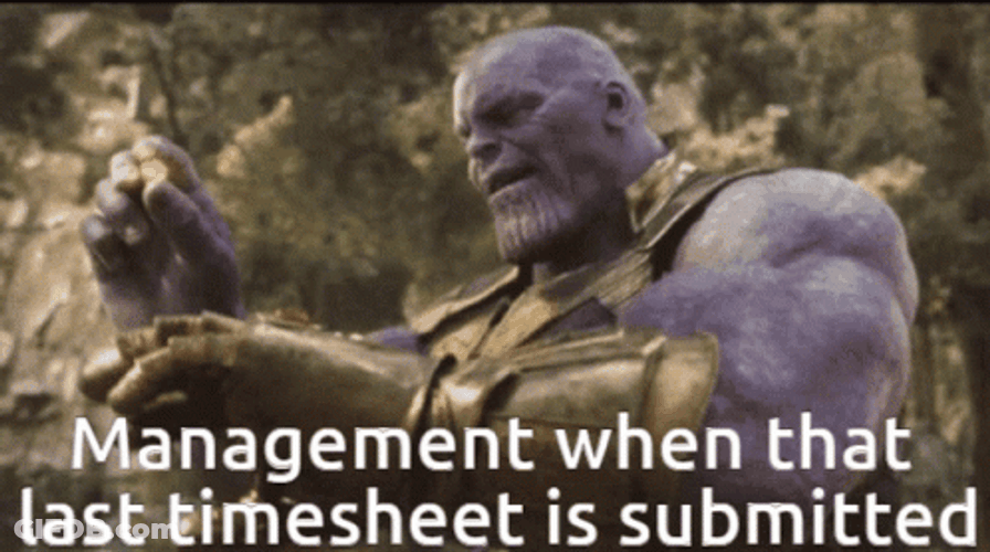 Timesheet Thanos The Avengers GIF
