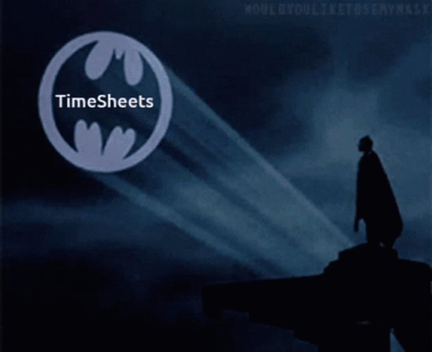 Timesheets Batman Rooftop Spotlight GIF