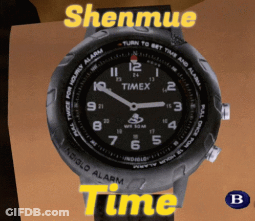 Timex Watch With Shenmue Time GIF