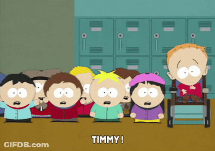 Timmah Timmy Burch And South Park Kids GIF