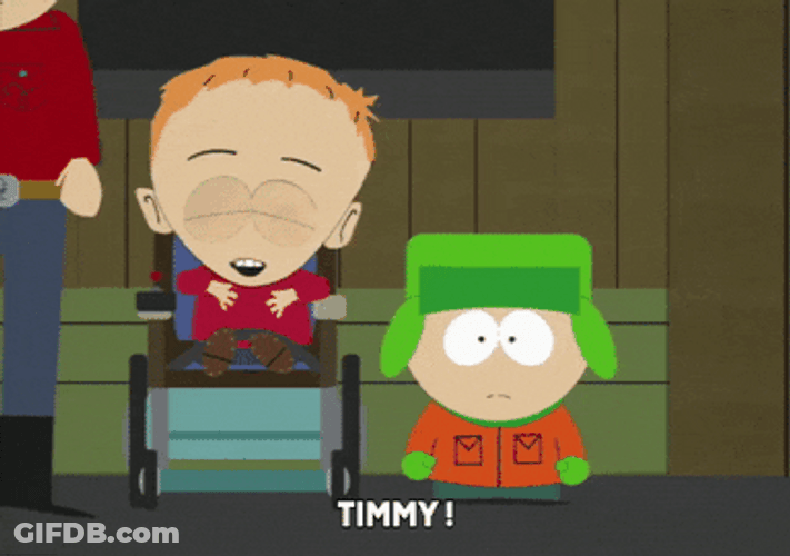 Timmah Timmy Burch With Kyle Broflovski GIF