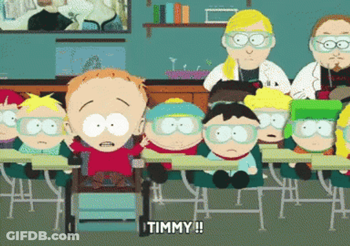 Timmy South Park Classroom GIF