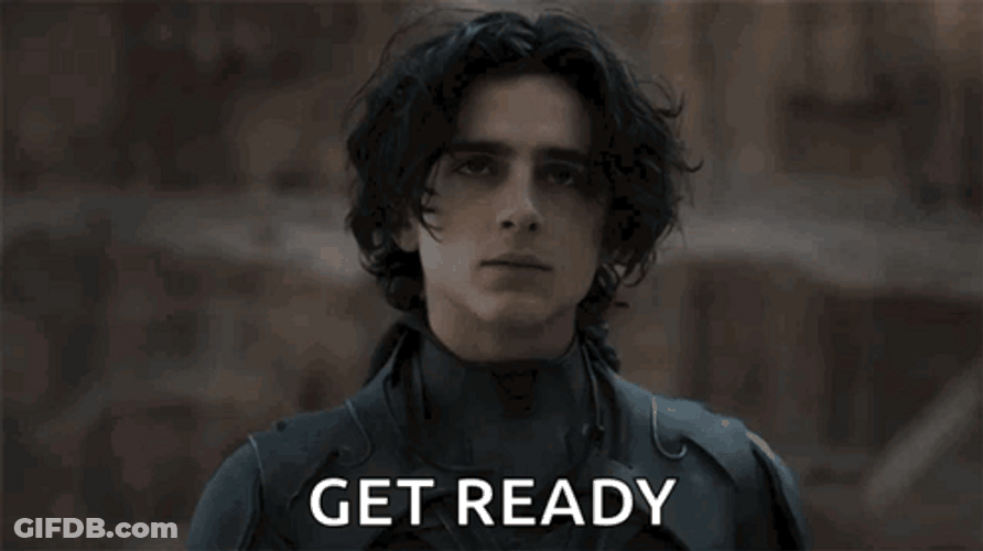 Timothée Chalamet Get Ready GIF