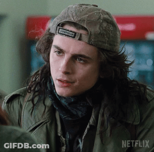 Timothée Chalamet Stare Yule GIF