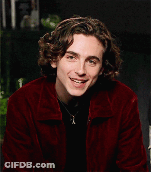 Timothée Chalamet Teeth Smile GIF