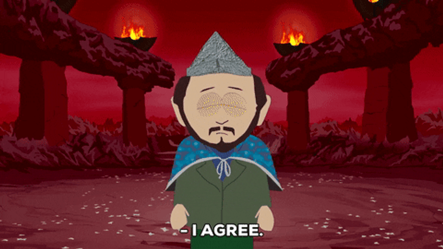 Tin Foil Hat Wearer Broflovski Agreeing GIF
