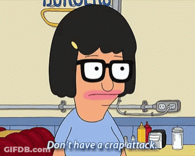 Tina Belcher Crap Attack GIF