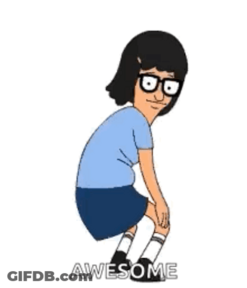Tina Belcher Dancing Awesome GIF