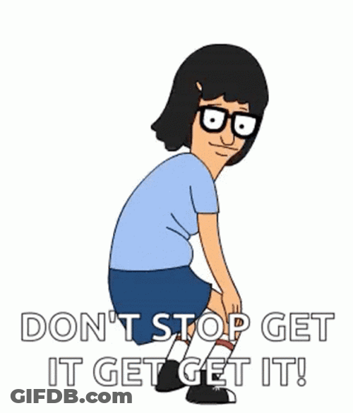 Tina Belcher Dancing Don't Stop GIF