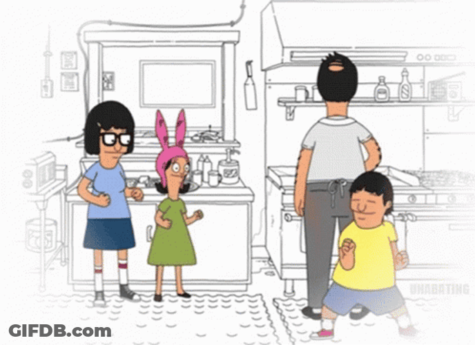 Tina Belcher Dancing In Kitchen GIF