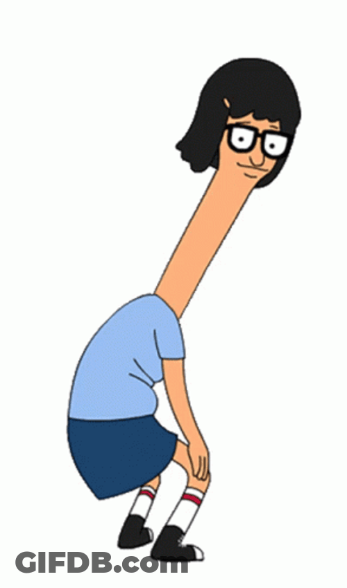 Tina Belcher Dancing Long Neck GIF