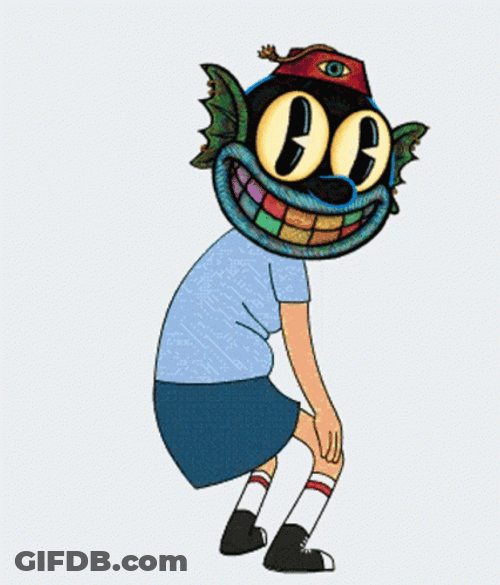 Tina Belcher Dancing Monster Head GIF