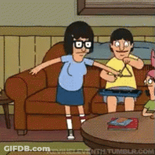 Tina Belcher Dancing On The Couch GIF