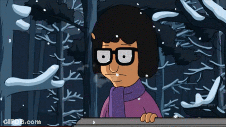 Tina Belcher Dancing On Window GIF
