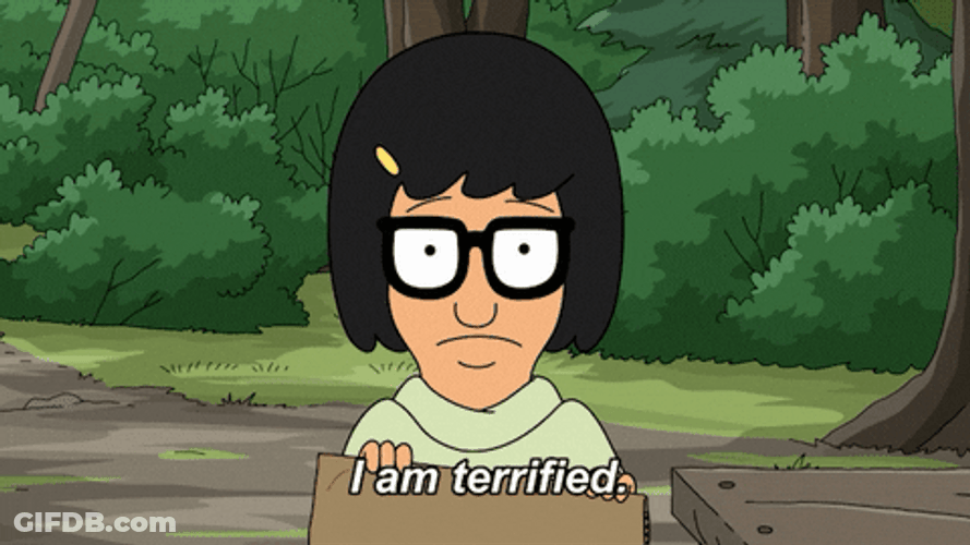 Tina Belcher I Am Terrified GIF