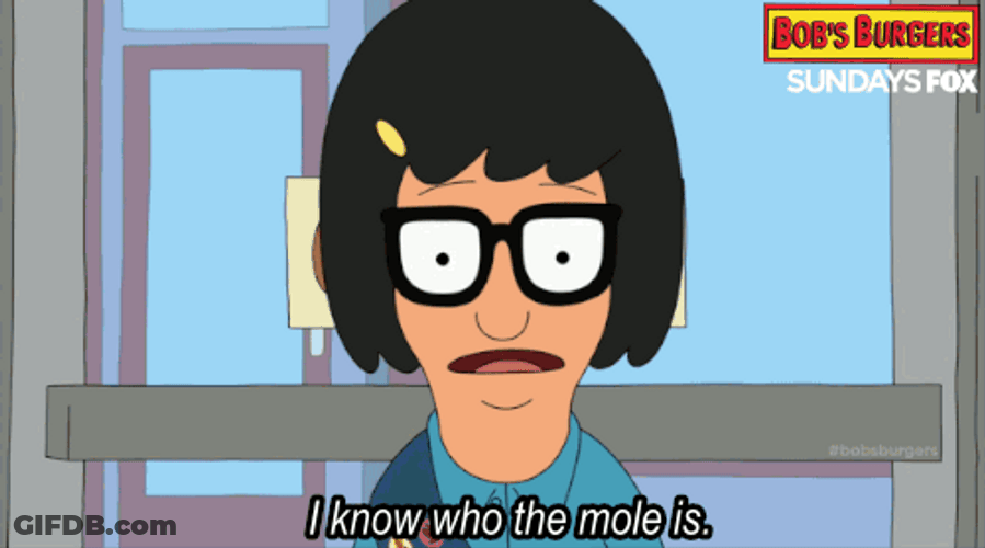 Tina Belcher Mole Surprised GIF