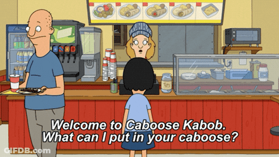 Tina Bobs Burger Ordering Caboose GIF